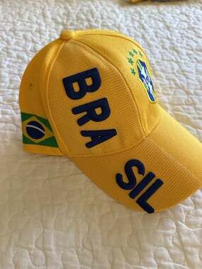 Brazil National Football Team CBF Baseball Cap - one size fits most.